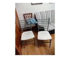 2  sillas  de  hierro  tapizadas  25  € - 3/10