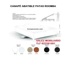 Oferta de canapés abatibles con patas roomba