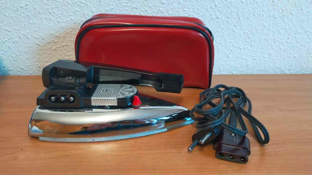 Plancha solac viaje vintage