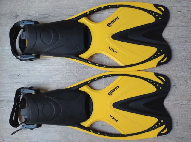 Mares aletas de buceo orca