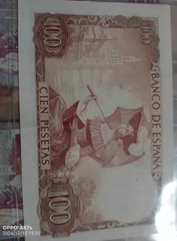 Vendo billete de 100 peseta nuevo 1965