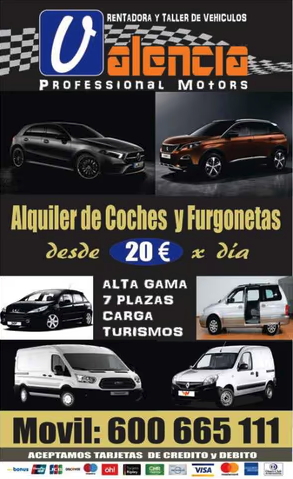 Alquiler de furgonetas y coches