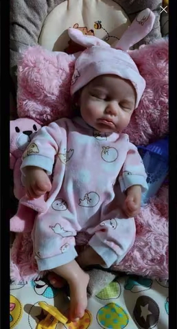Niña reborn 33cm silicona