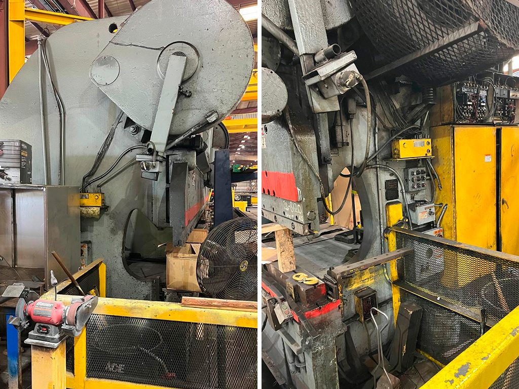 Dobladora cincinnati en tandem 44’ x 1500 ton usada en venta