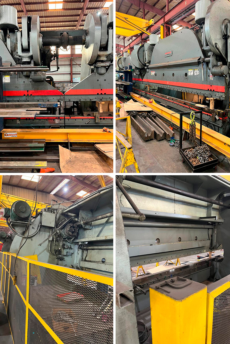 Dobladora cincinnati en tandem 44’ x 1500 ton usada en venta