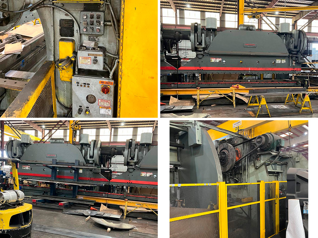 Dobladora cincinnati en tandem 44’ x 1500 ton usada en venta