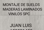 Montaje desuelos vinilos spc suelos de maderas laminados